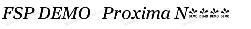 FSP DEMO   Proxima N字体转换